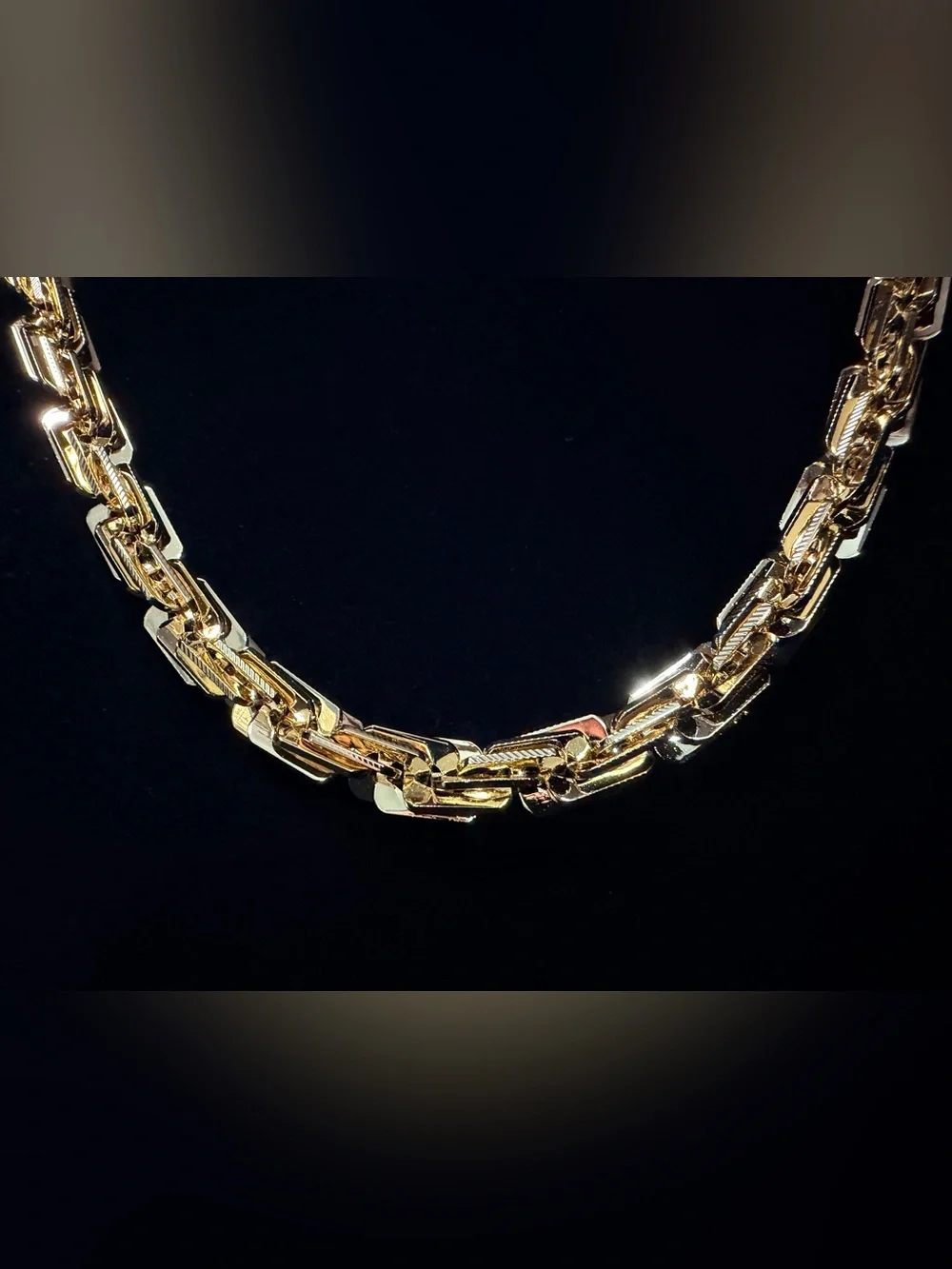 Milano Italy 14K Stamped Gold filled 24in 8MM Necklace Brand New Big Boy Piece